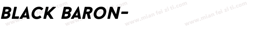 black baron字体转换